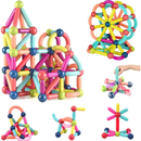 128/144/64PECAS Blocos De Construção 3d Magnéticos Brinquedo ímã Varas Bolas Jogo Montagem Para Crianças