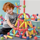 128/144/64PECAS Blocos De Construção 3d Magnéticos Brinquedo ímã Varas Bolas Jogo Montagem Para Crianças