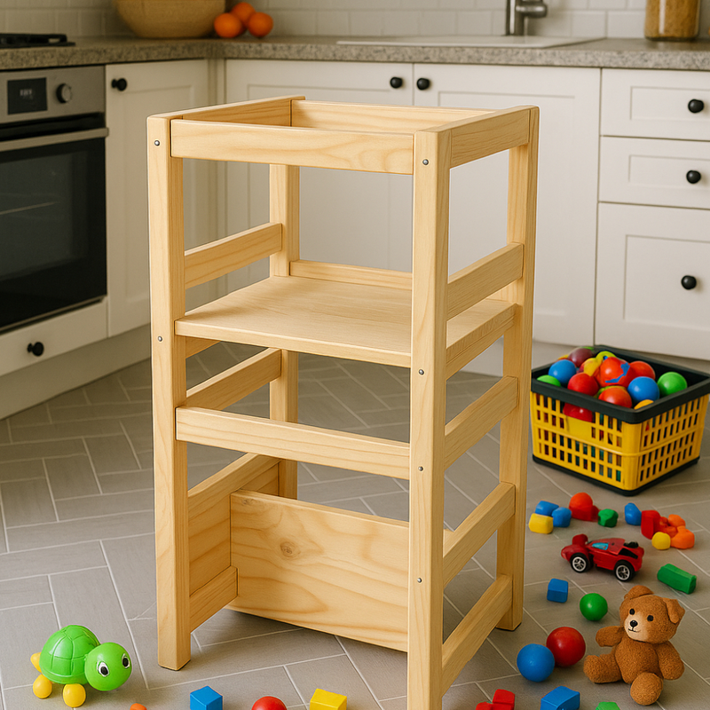 Torre De Aprendizagem Montessoriana Regula Altura - cód.7180 Criança