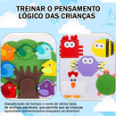Livro Sensorial Montessori de Feltro de Atividades para Viagem de Carro Habilidades Motoras Finas