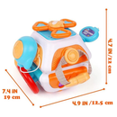 Montessori 10 em 1 Brinquedo Sensorial para Bebê de 1 a 3 Anos Presente Infantil Busy Board Cubo