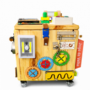 Cubo Sensorial Baú - com 22 atividades montessori