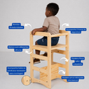 Torre De Aprendizagem Montessori Criança Regula Altura 4x1 Criança Infantil Educativa Envio Imediato