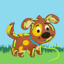 Kit 3 Alinhavo de Madeira Brinquedo Educativo Bicho Animal MDF e Cordão